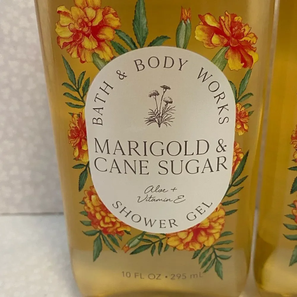 Bath and Body Works MARIGOLD & CANE SUGAR Shower Gel 3 PC Set - Picture 2 of 3